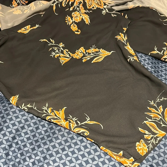 Vintage Floral style FREE Open Women's floral  Duster Length Robe Kimono - Picture 11 of 11